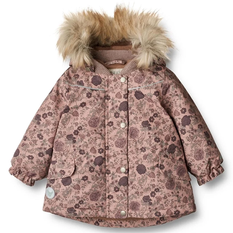 Women's winter coats with reflective stripsWheat Jacket Mathilde Tech Rose Dawn Flowers Women's winter coats with reflective stripsWheat Jacket Mathilde Tech Rose Dawn Flowers