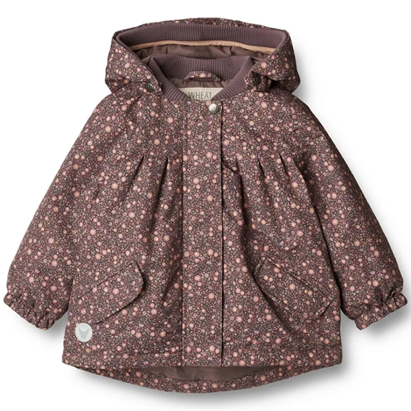 Turtleneck winter coats for women​Wheat Jacket Mimmi Tech Eggplant Buttercups