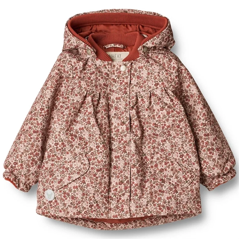 Puffer - style winter coats for women with quilted patternsWheat Jacket Mimmi Tech Rose Dust Flowers Puffer - style winter coats for women with quilted patternsWheat Jacket Mimmi Tech Rose Dust Flowers