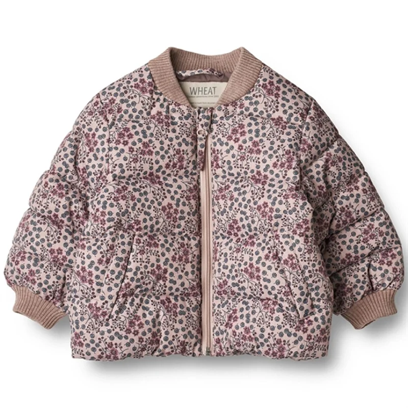 Women's winter coats with ribbed cuffs​Wheat Puffer Jacket Yuri Pale Lilac Berries