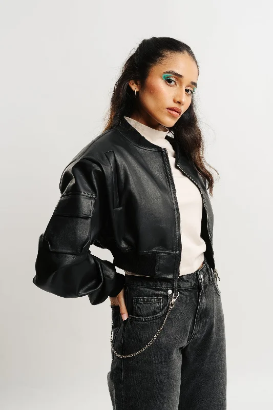 Women's waterproof rain jackets in bright yellow for high - visibility outdoor activitiesBlack Leather Zipper Jacket Women's waterproof rain jackets in bright yellow for high - visibility outdoor activitiesBlack Leather Zipper Jacket