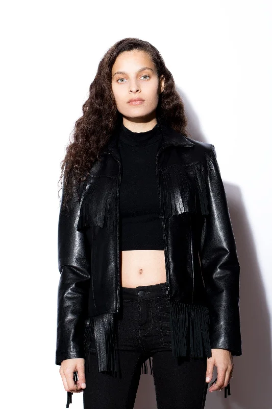 Women's trench coats with a removable belt for customizable stylingWomen's West Coast Leather Fringe Leather Jacket Women's trench coats with a removable belt for customizable stylingWomen's West Coast Leather Fringe Leather Jacket