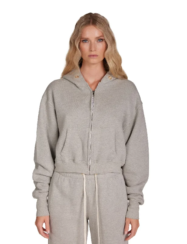 Zendaya Crop Zip Hoodie