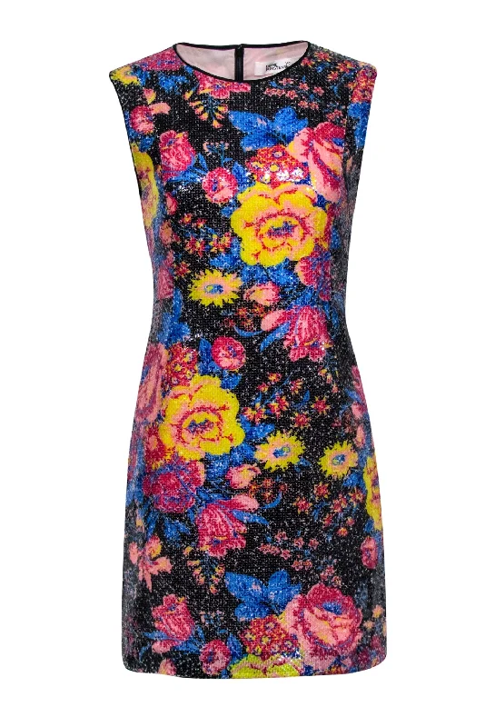 Halter Neck Women Dress to Show Off the Shoulders and Neckline Halter Neck Women Dress to Show Off the Shoulders and Neckline Diane von Furstenberg - Black w/ Multicolor Floral Sequin Sheath Dress Sz 8 Halter Neck Women Dress to Show Off the Shoulders and Neckline Halter Neck Women Dress to Show Off the Shoulders and Neckline Diane von Furstenberg - Black w/ Multicolor Floral Sequin Sheath Dress Sz 8