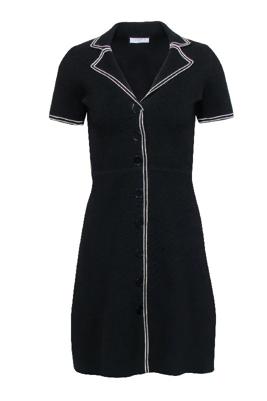 Backless Women Dress for a Sexy and Alluring Look at Evening Events Backless Women Dress for a Sexy and Alluring Look at Evening Events Sandro - Black Knit Fit & Flare Dress w/ White Contrast Stitching Sz 4 Backless Women Dress for a Sexy and Alluring Look at Evening Events Backless Women Dress for a Sexy and Alluring Look at Evening Events Sandro - Black Knit Fit & Flare Dress w/ White Contrast Stitching Sz 4