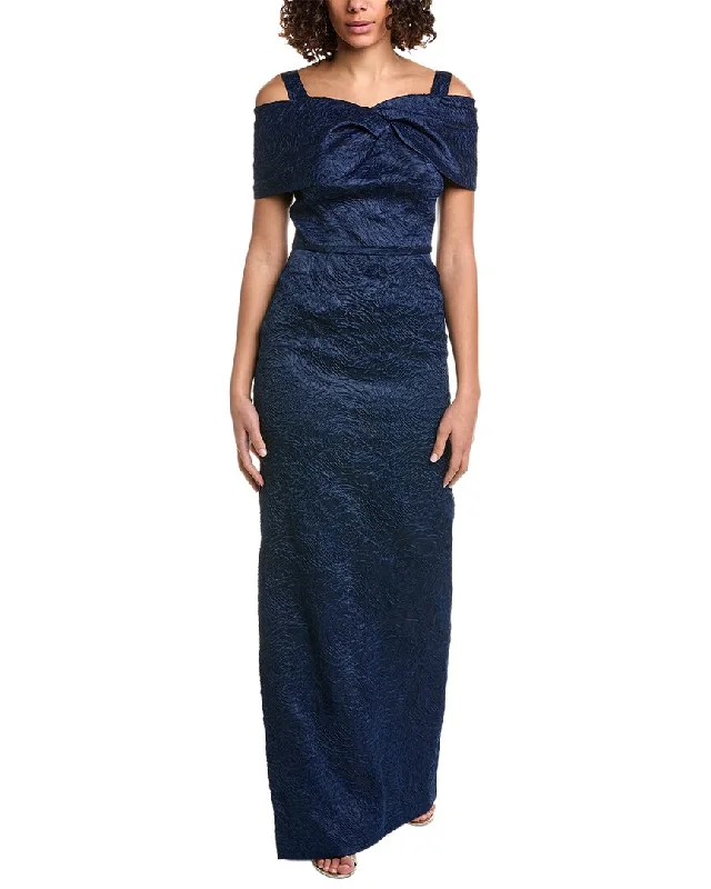 Long - Sleeve Women Dress in Velvet for a Luxurious Winter Look Long - Sleeve Women Dress in Velvet for a Luxurious Winter Look Teri Jon by Rickie Freeman Jacquard Column Gown Long - Sleeve Women Dress in Velvet for a Luxurious Winter Look Long - Sleeve Women Dress in Velvet for a Luxurious Winter Look Teri Jon by Rickie Freeman Jacquard Column Gown