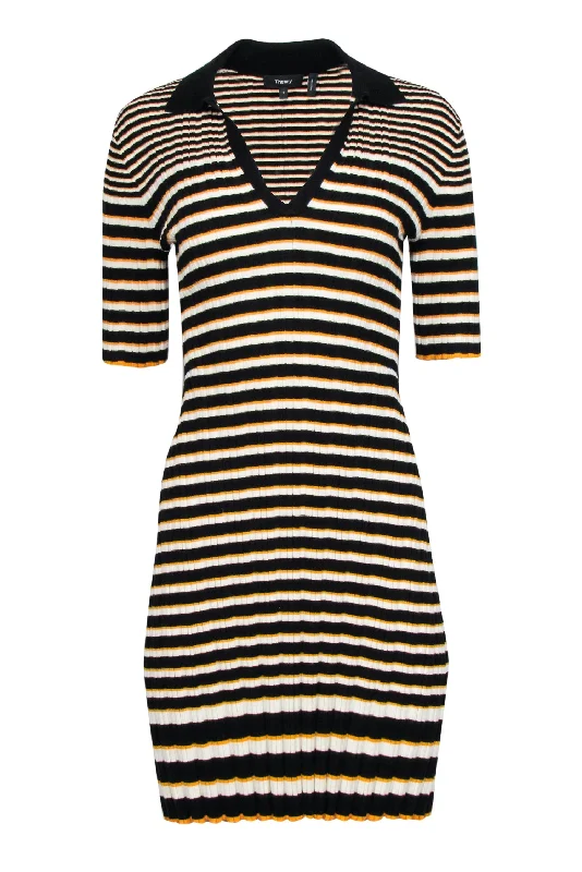Strapless Women Dress with a Built - in Bra for Comfort and Support Strapless Women Dress with a Built - in Bra for Comfort and Support Theory - Black, Yellow, & White Striped Knit Polo Dress Sz S Strapless Women Dress with a Built - in Bra for Comfort and Support Strapless Women Dress with a Built - in Bra for Comfort and Support Theory - Black, Yellow, & White Striped Knit Polo Dress Sz S