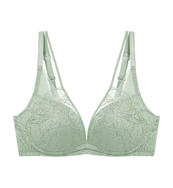 Aqua Paradise Non Wired Push Up Deep V Bra