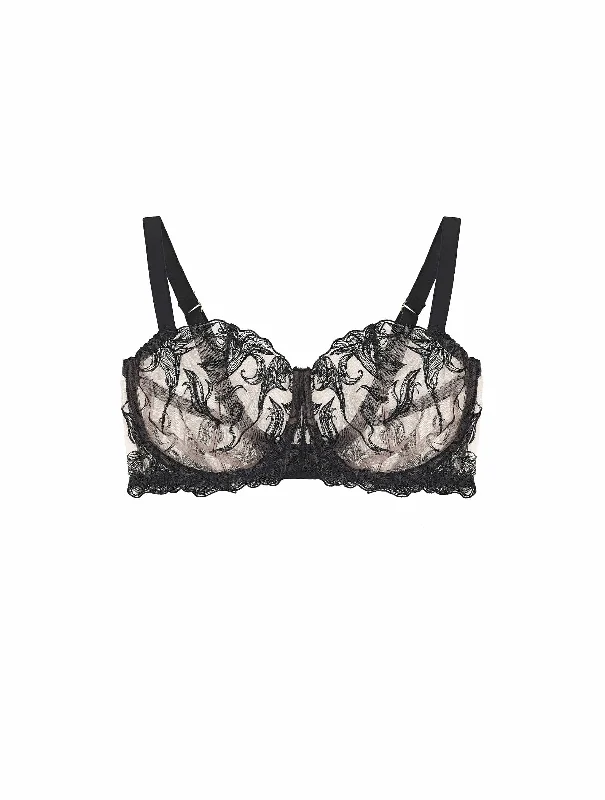 padded wireless bras for light supportAudrey Curve Balcony Bra