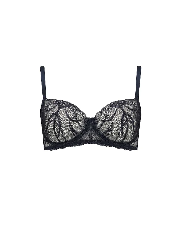 plunge t - shirt bras for a sleek appearanceFridar Balcony Bra Curve