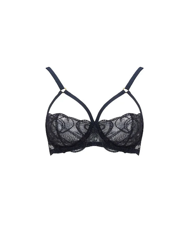 plunge wireless bras for a natural lookFridar Strap Balcony Bra