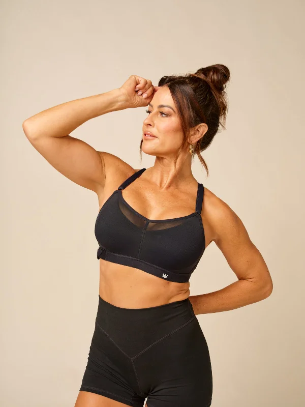 plus size bralette bras for comfortFull Coverage Bra - Black