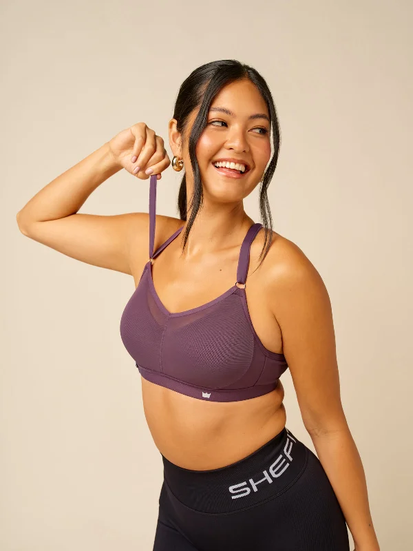 moisture wicking convertible brasFull Coverage Bra - Dark Raisin