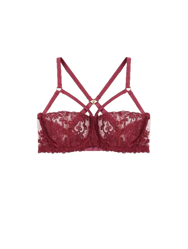 balconette lace bras for a feminine touchGisele Strap Balcony Bra