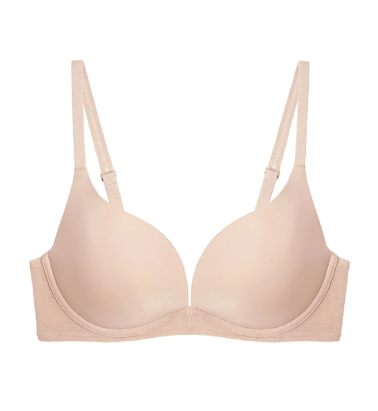 INVISIBLE INSIDE-OUT NON-WIRED PUSH UP DEEP V BRA