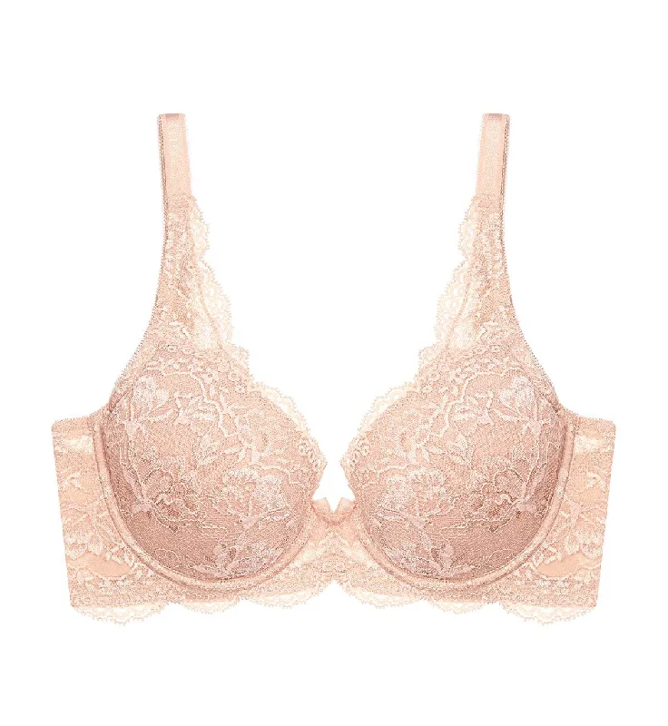 seamless sports bras for minimal chafingNATURAL ELEGANCE WIRED PADDED BRA