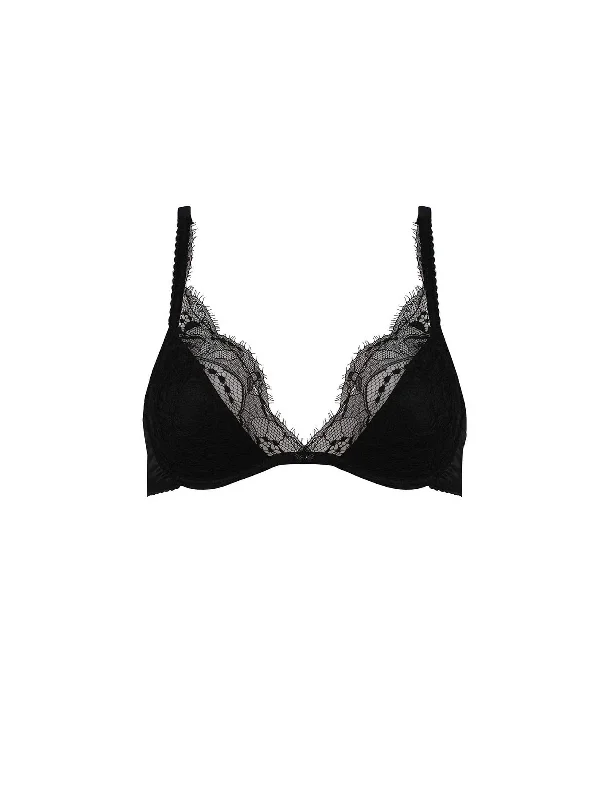 convertible bras with adjustable strapsSignature Padded Plunge Bra - Black