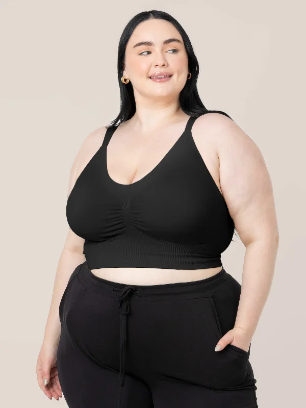 sexy backless push up brasNellie Sublime® Wireless Bra - Super Busty | Black