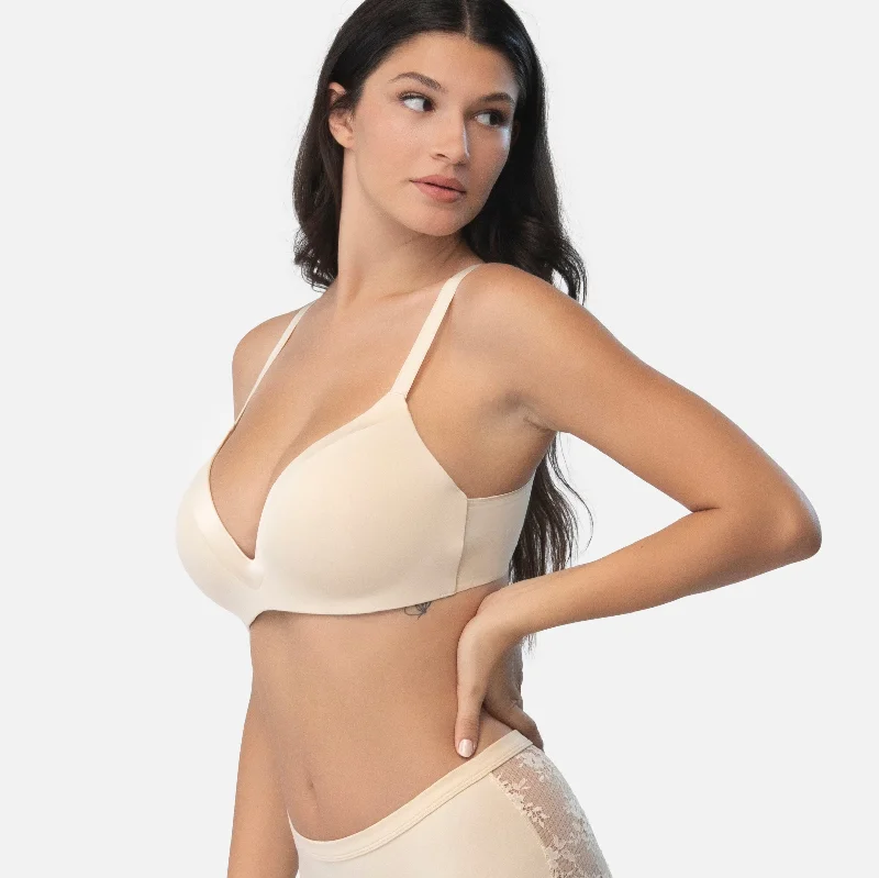 seamless t - shirt bras for everyday wearThe Satin Grace (3D molded)