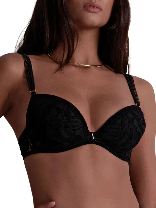 Coeur A Corps Plunge Push Up Bra - Noir