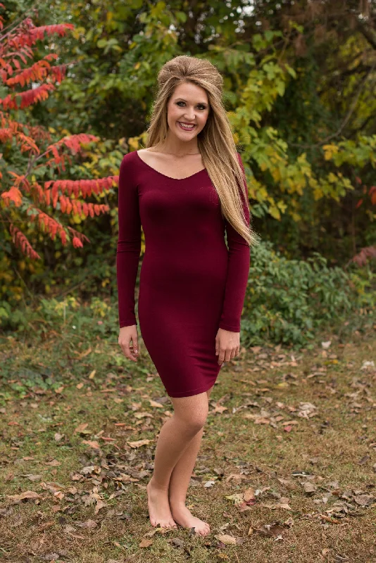 Ahh-Mazing Dress Shaper - Burgundy