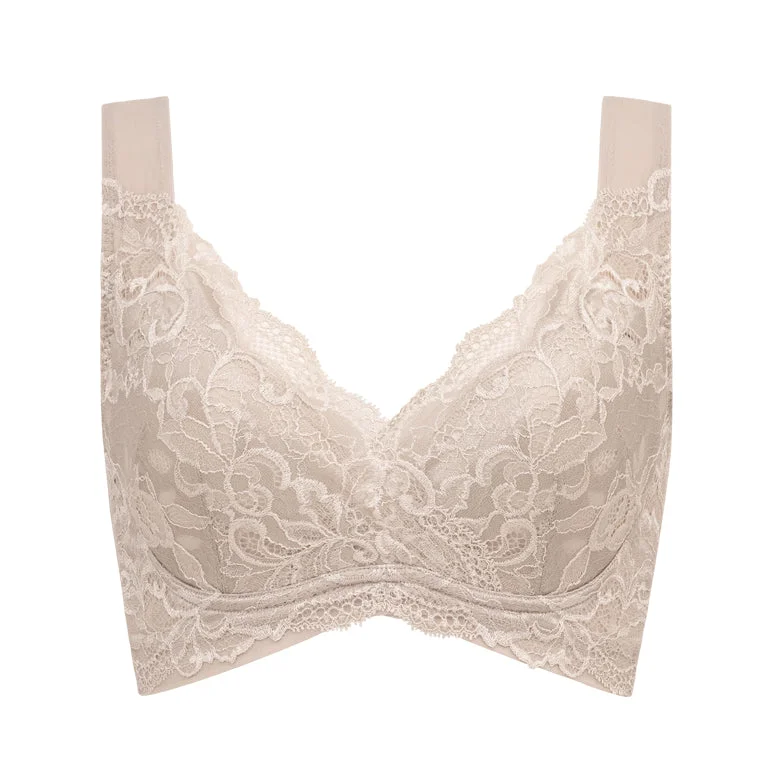 Full Coverage Lacy Wireless Bra 24