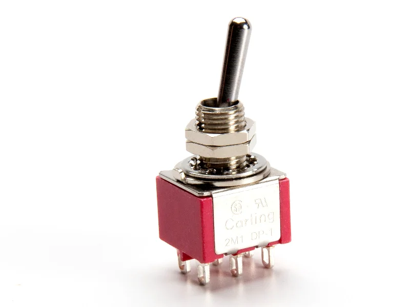 Shaper made of eco - friendly materials​Carling Mini Toggle Switch, DPDT