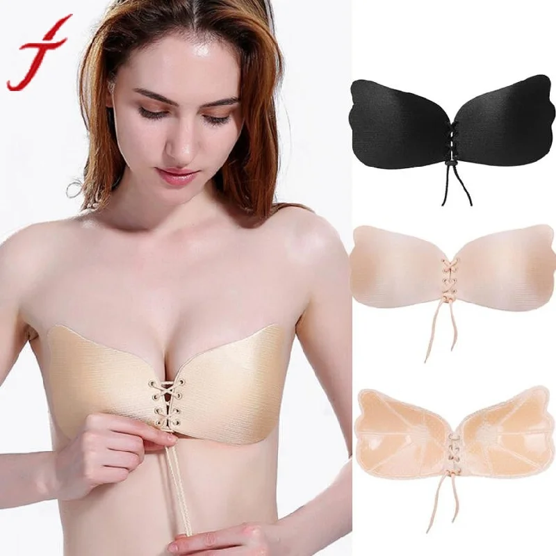 Women Wings Of The Goddess Instant Breast Lift Invisible Silicone Push Up Bra