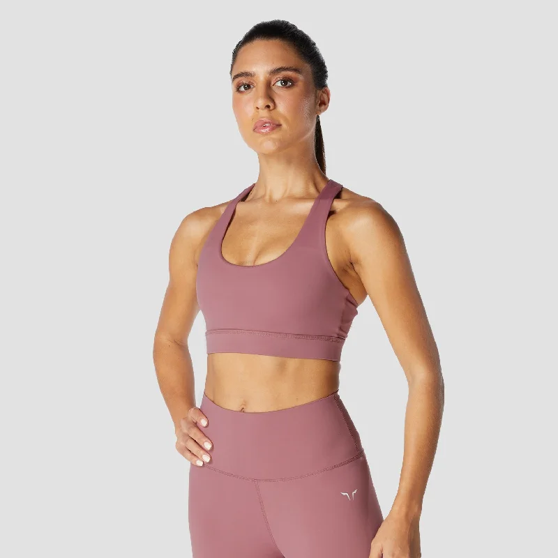medium impact compression women sport braCore Agile Bra - Berry Pink