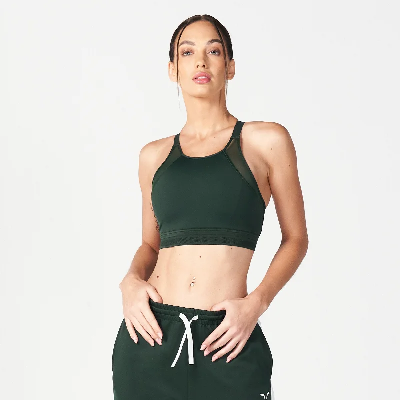 Core High Support Y Back Bra - Pine Grove