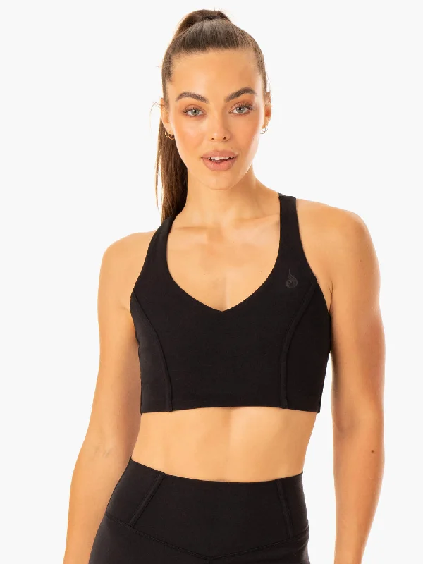 sleep women sport bra for comfortable restForm Sports Bra - Black