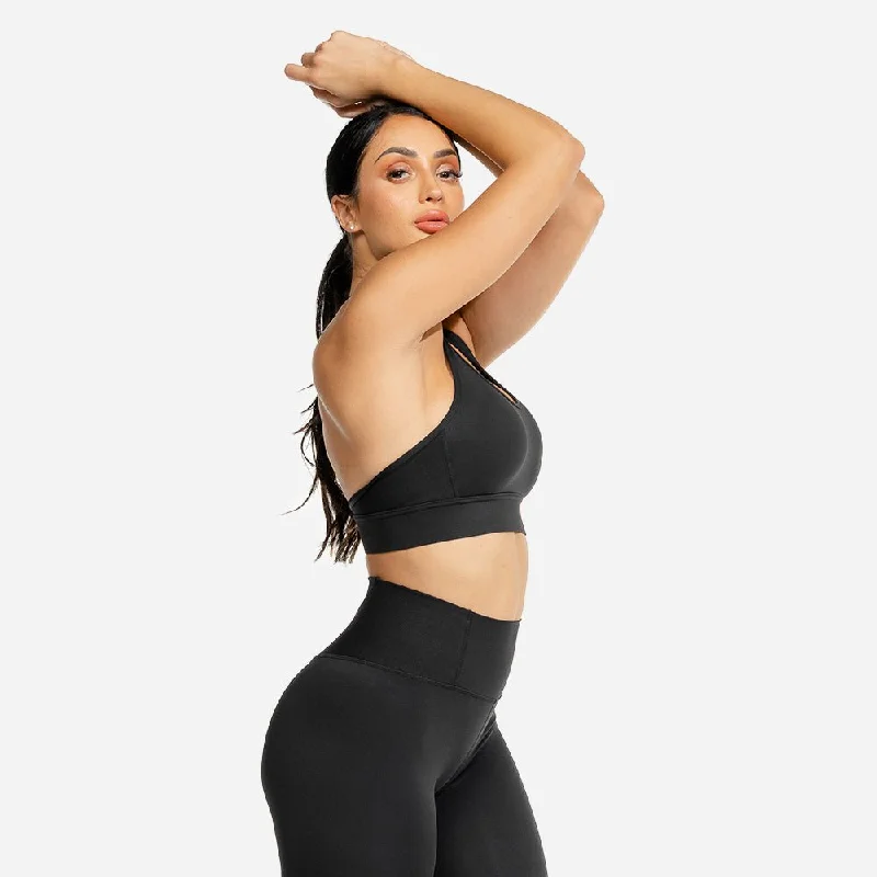 petite women sport bra with proper fitLimitless Plush Bra - Onyx