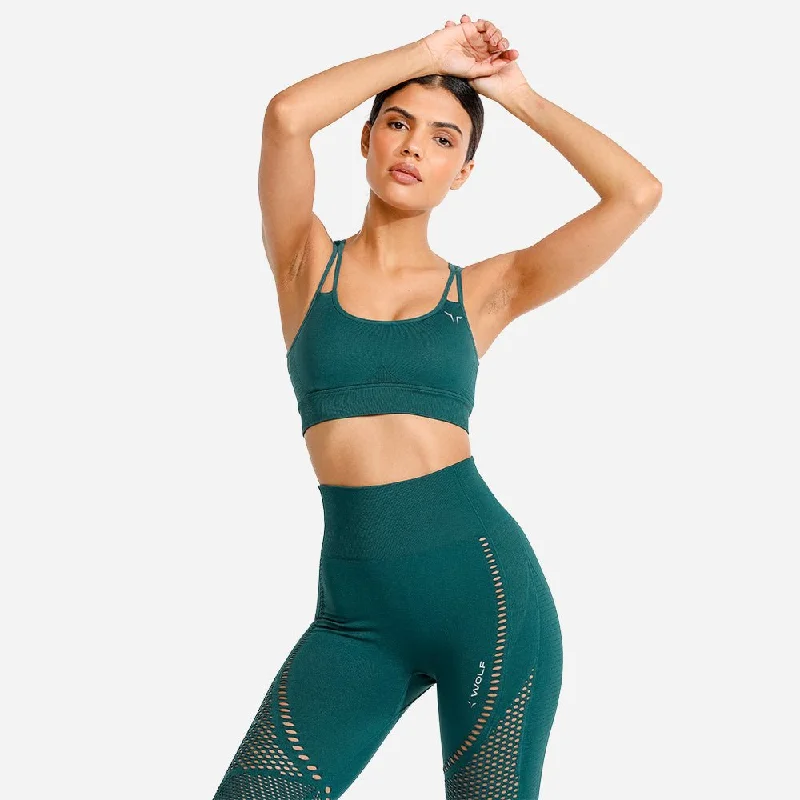 wireless women sport bra for comfortMeta Sports Bra - Teal