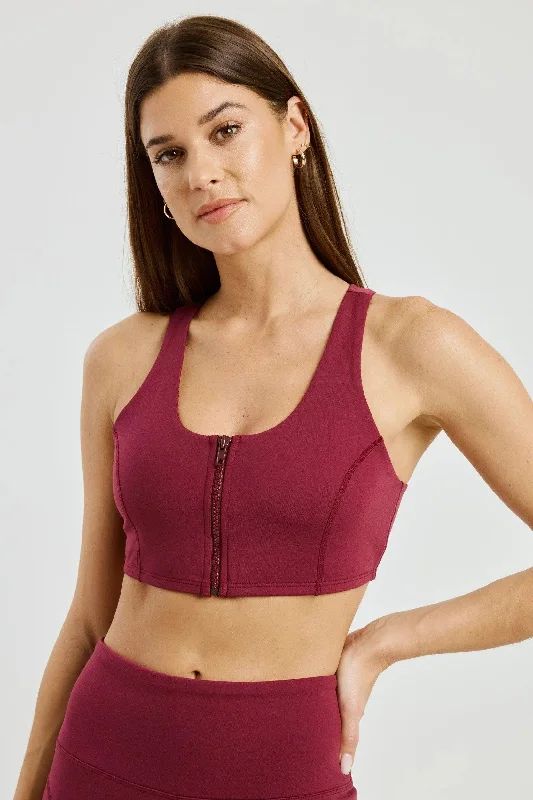 Night Track Zip Bra