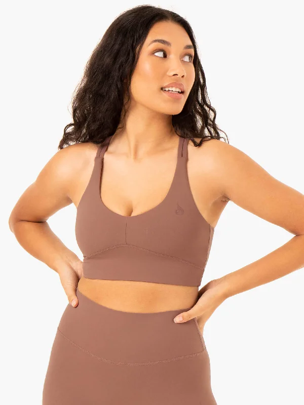 crossback women sport bra for added supportNKD Refine Sports Bra - Mocha
