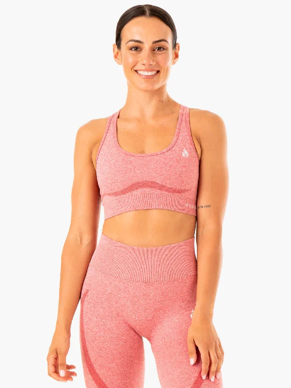 quick drying women sport bra for convenienceSculpt Seamless Racer Back Sports Bra - Pink Marl quick drying women sport bra for convenienceSculpt Seamless Racer Back Sports Bra - Pink Marl
