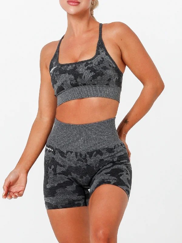 plus size women sport bra for full supportSeamless Camo Bra