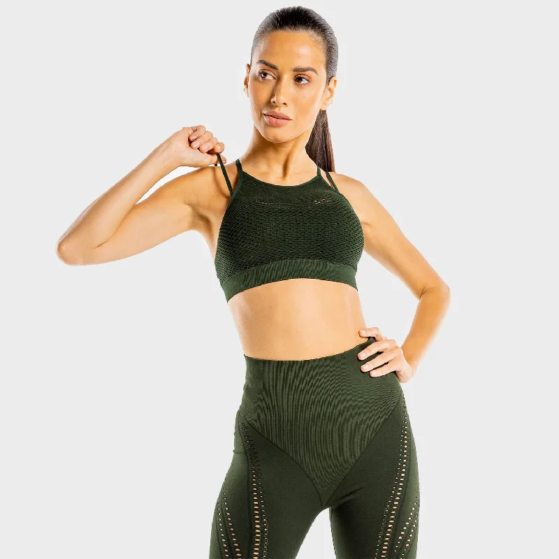 luxury brand women sport bra for high - end qualityUltra Sports Bra - Khaki