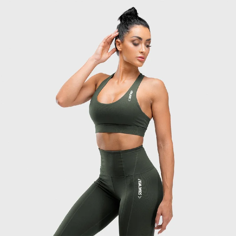plus size low impact women sport braWarrior Bra - Olive