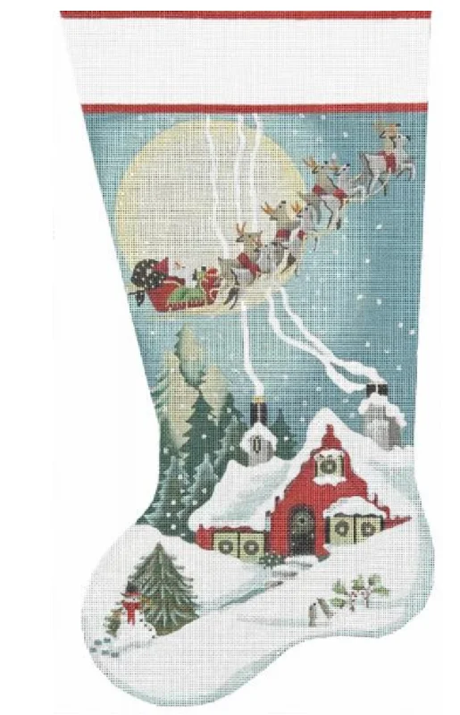 Children's cartoon character stockings​0935A Red Cottage Stocking