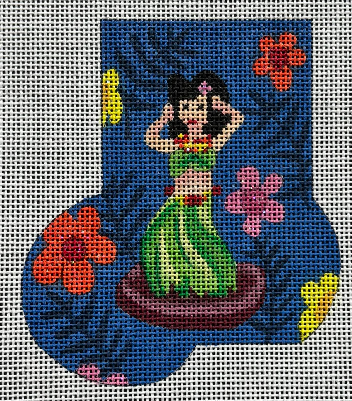 Rainbow - colored pride stockings​ab246 Hula Girl Mini Stocking