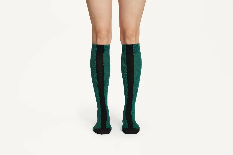 Women's thermal fleece - lined boot socksAMIRAH - Bold Central Stripe Cotton Blend Socks Women's thermal fleece - lined boot socksAMIRAH - Bold Central Stripe Cotton Blend Socks