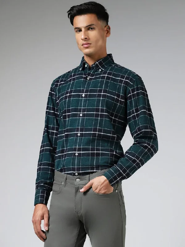 Women's winter - warm fleece - lined pants Bootcut women jeans to complement various shoe styles Ascot Green Checked Cotton Relaxed-Fit Shirt Women's winter - warm fleece - lined pants Bootcut women jeans to complement various shoe styles Ascot Green Checked Cotton Relaxed-Fit Shirt