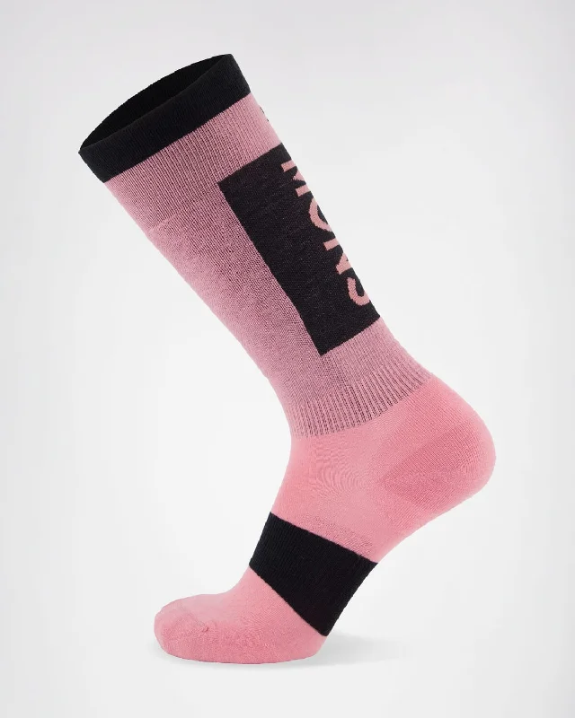 Atlas Merino Snow Sock - Dusty Pink