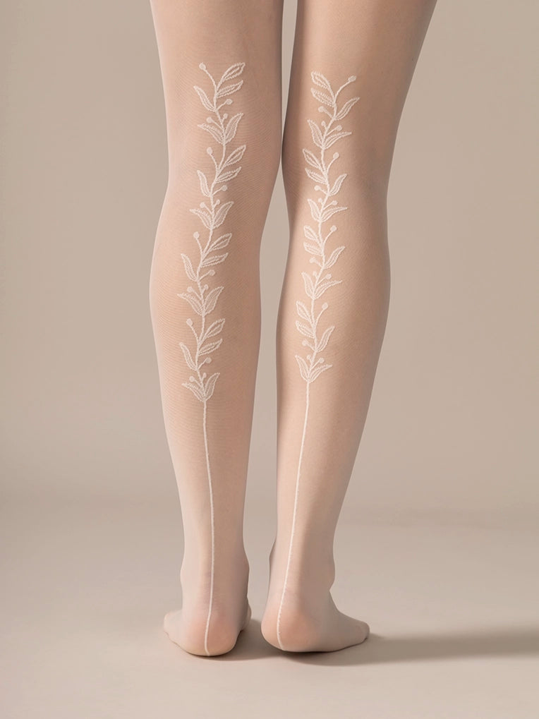 women tights made of cotton for breathabilityCollant vigne arrière diaphane 30D - Blanc Crème women tights made of cotton for breathabilityCollant vigne arrière diaphane 30D - Blanc Crème