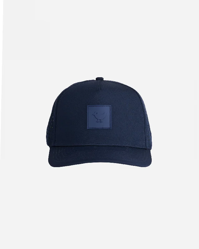 Women's ankle socks with a silicone grip​Birdie Block Hat - Dark Navy