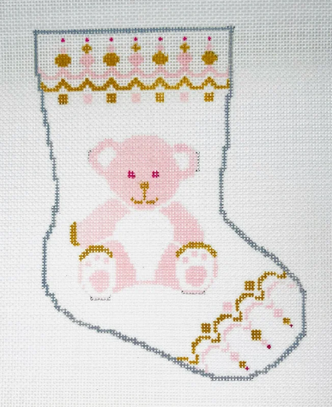 Maternity support stockings for expectant mothers​BS55 Pink Bear Mini Stocking