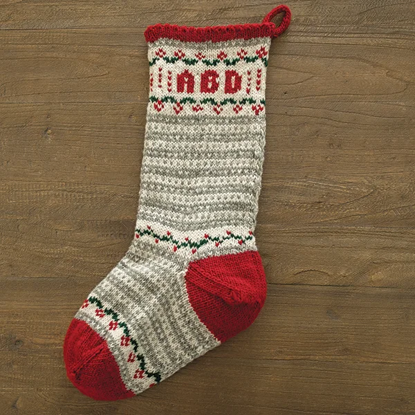 Stripes and Garlands Christmas Stocking Kit