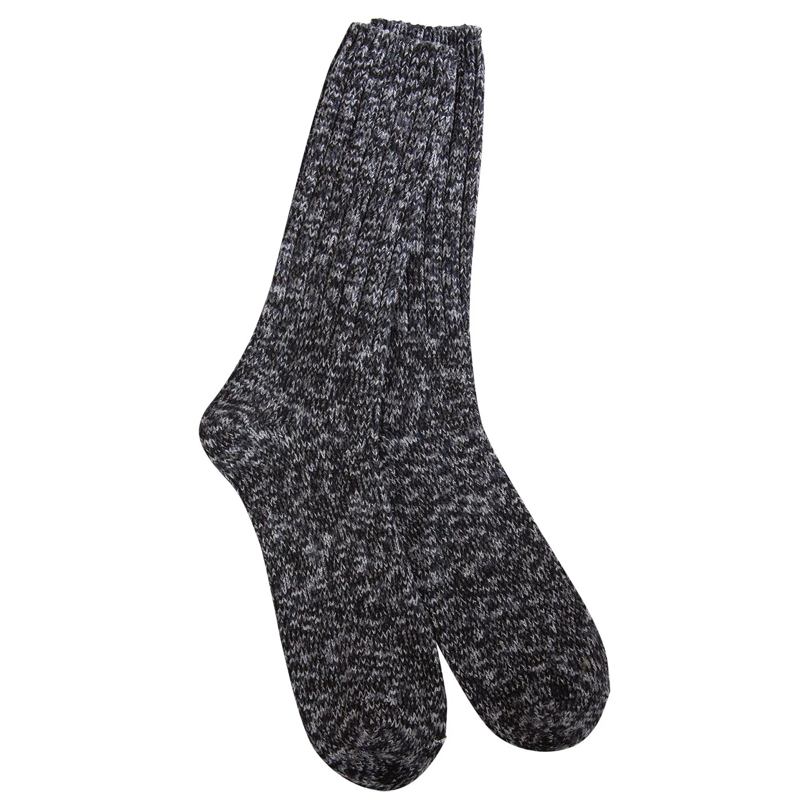Women's anti - odor bamboo fiber toe socks​Crew Socks - Ragg Shadow Metro