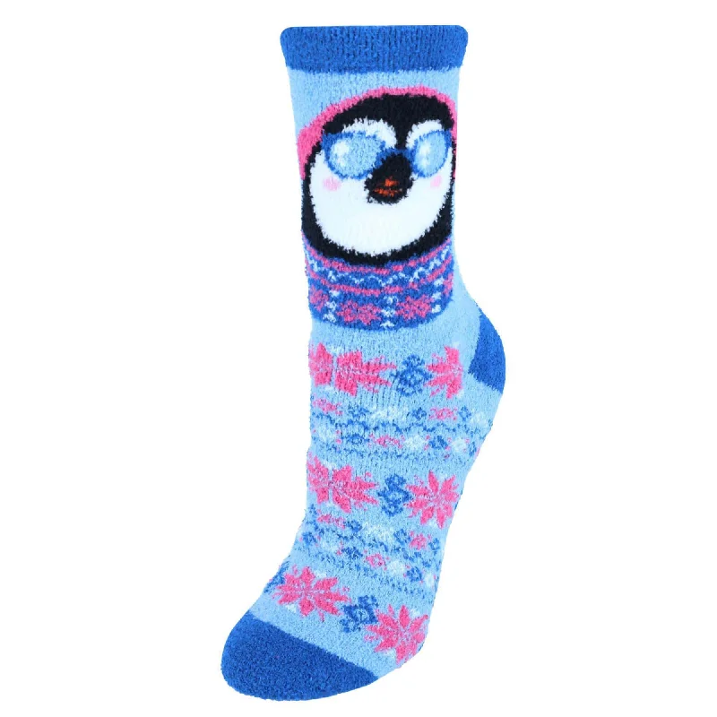 Patterned women's cotton blend knee - length socks for winterCTM® Women's Chamois Holiday Front Facing Character Gripper Socks Patterned women's cotton blend knee - length socks for winterCTM® Women's Chamois Holiday Front Facing Character Gripper Socks